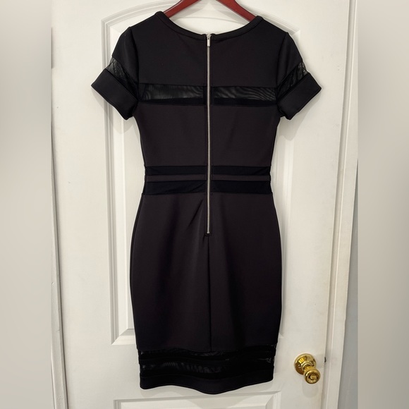Women’s Belle Sky Black/ Mid Length /Short Sleeve/ Round Neck Line Dress - Picture 7 of 15